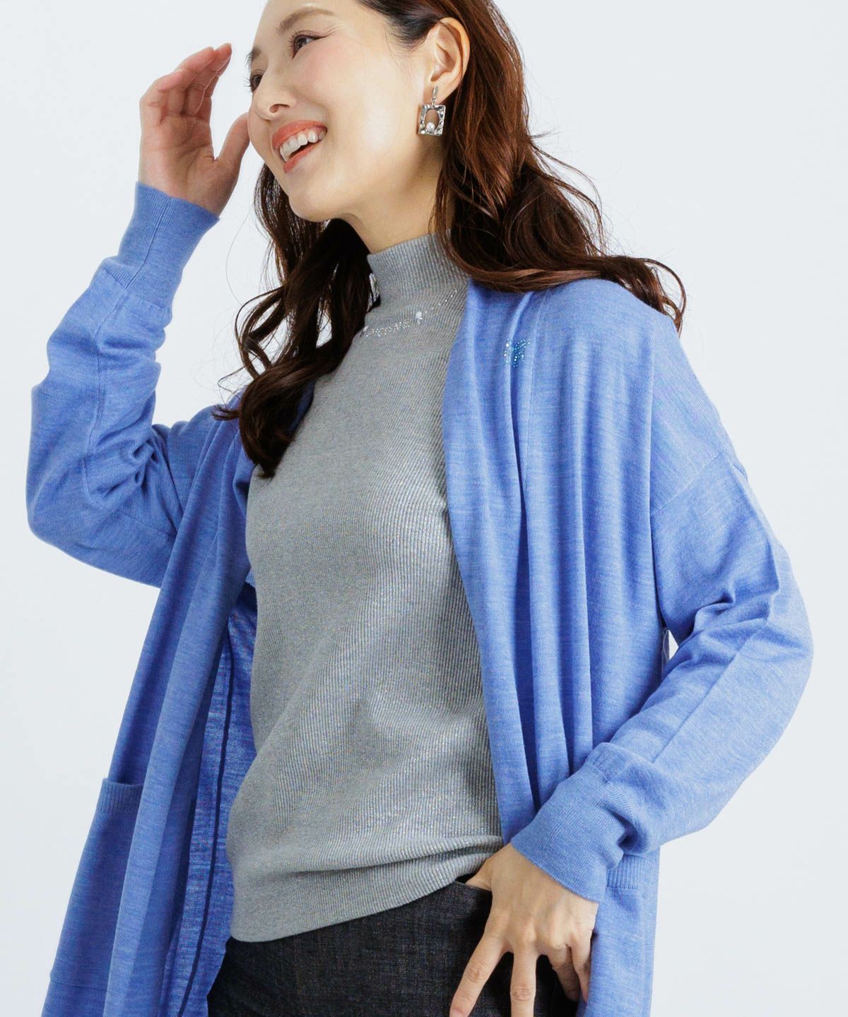 モデル着用画像（グレー）