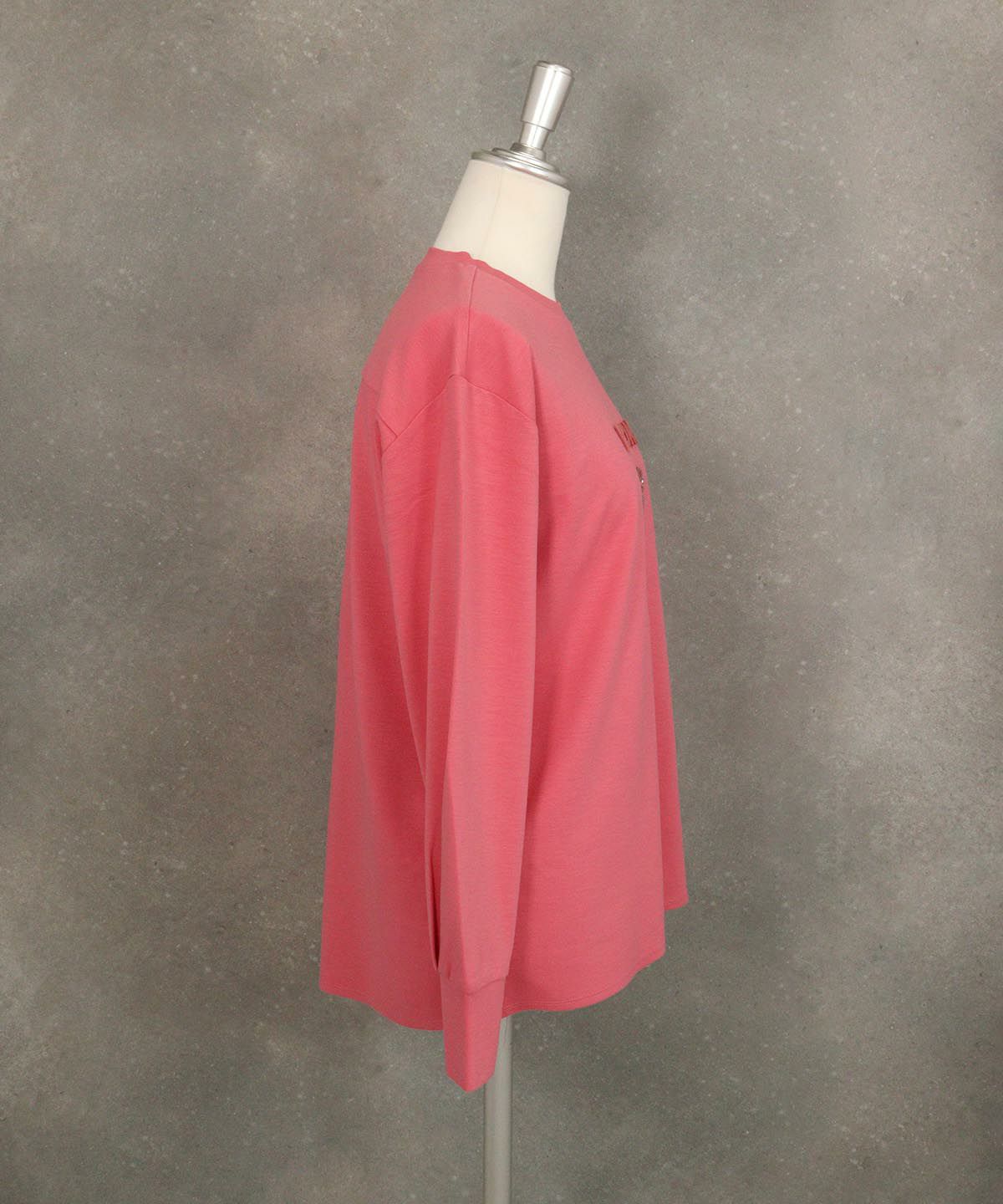 UV冷感ポンチプルオーバー横(ピンク）