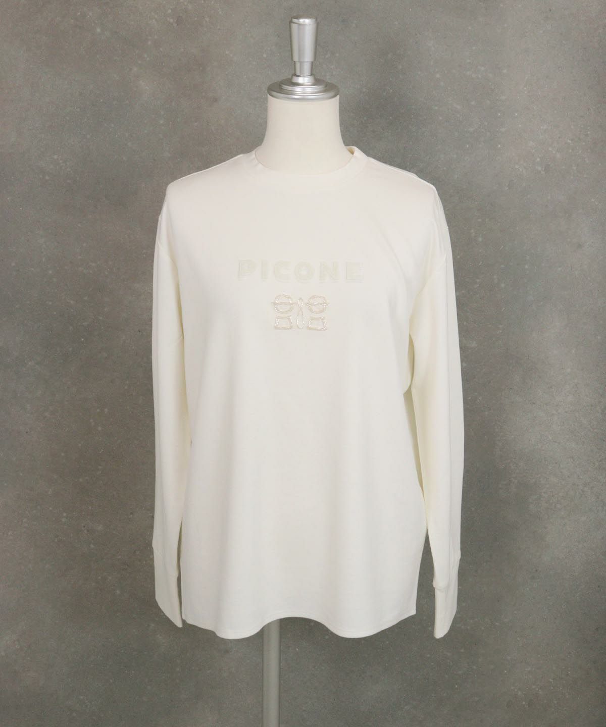 UV冷感ポンチプルオーバー(ホワイト）