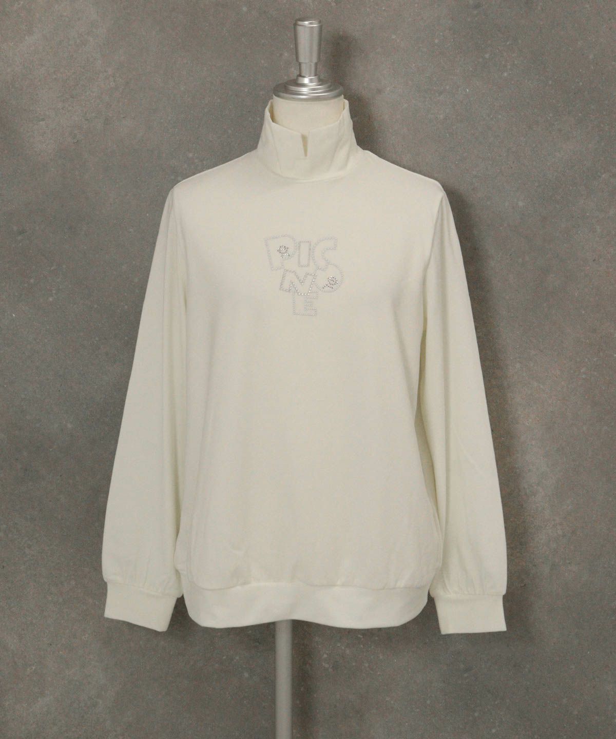 ドットロゴ起毛プルオーバー(ホワイト)前