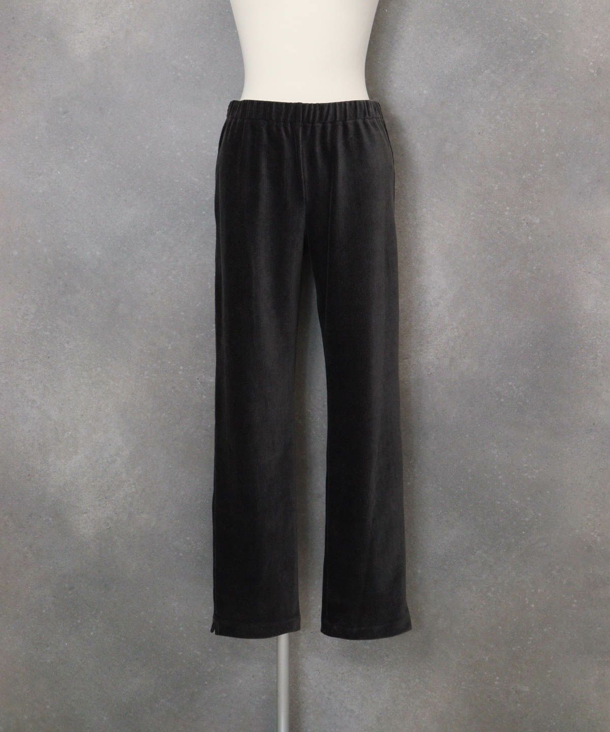 コーデュロイレギンスパンツ(グレー)前