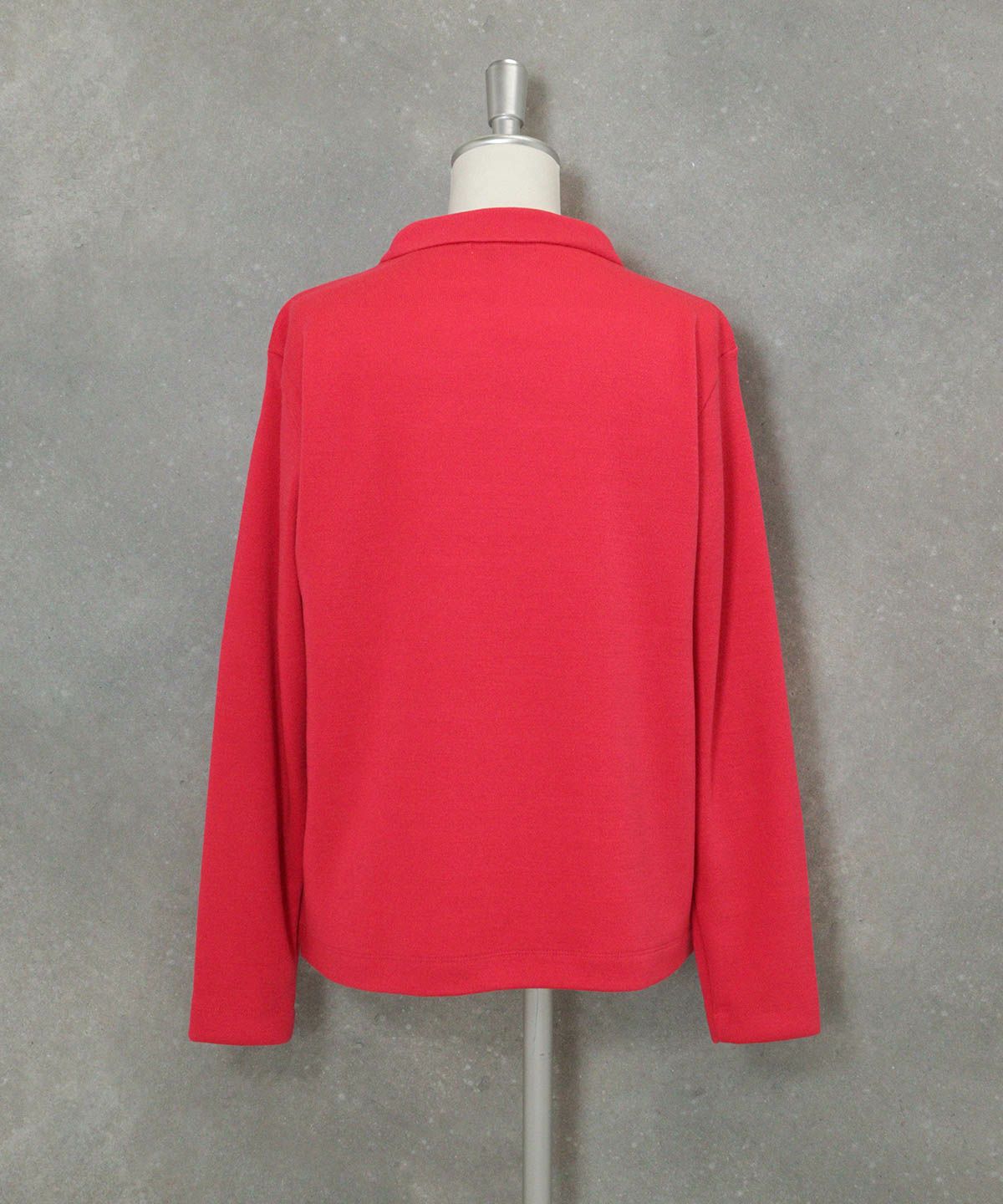 ドットイラストニットソー(コーラルピンク)後ろ