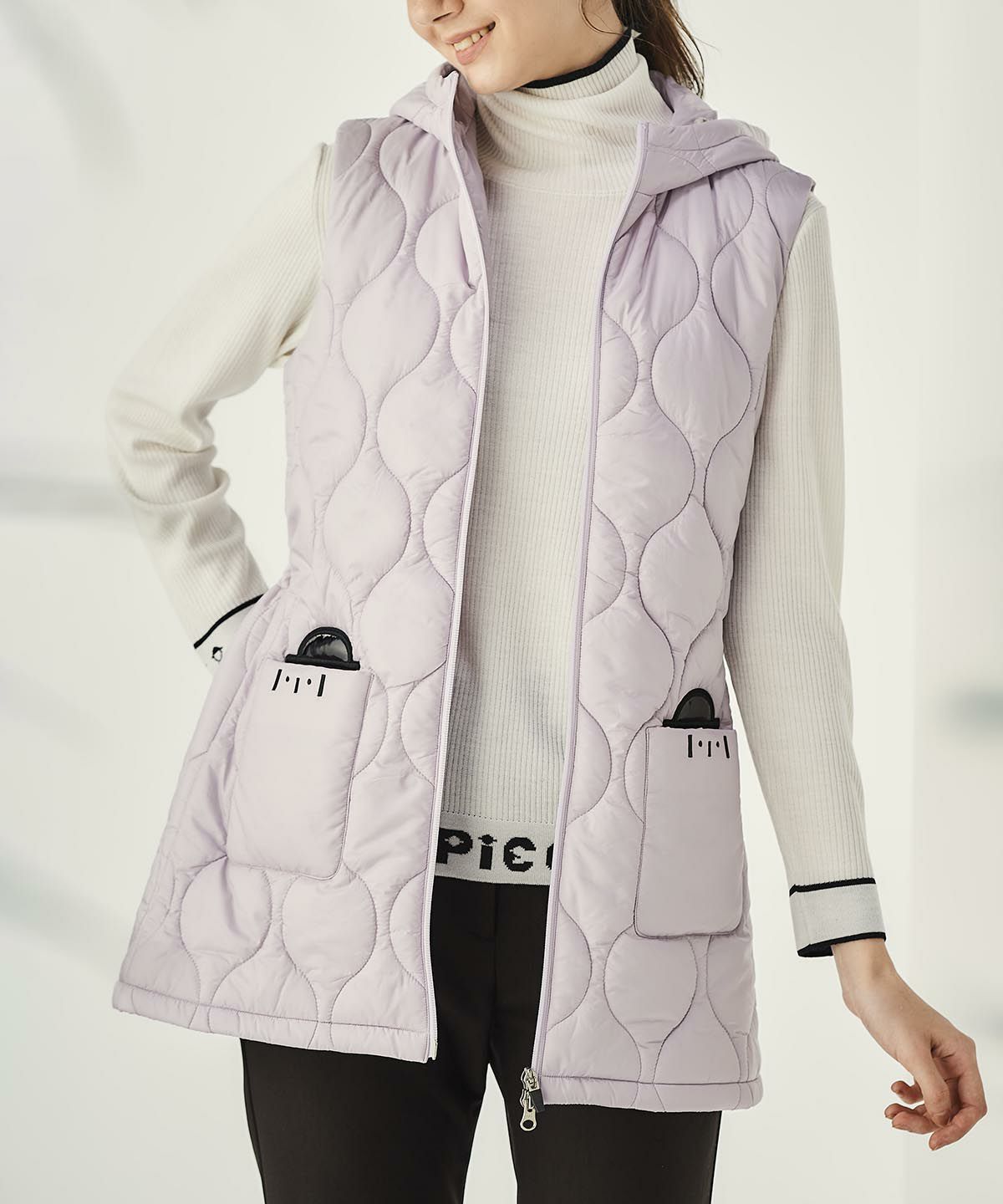PICONE CLUB ゴルフウェア レディース ベスト 防風保温キルティング中綿ベスト|ピッコーネクラブ - ゴルフウェアや