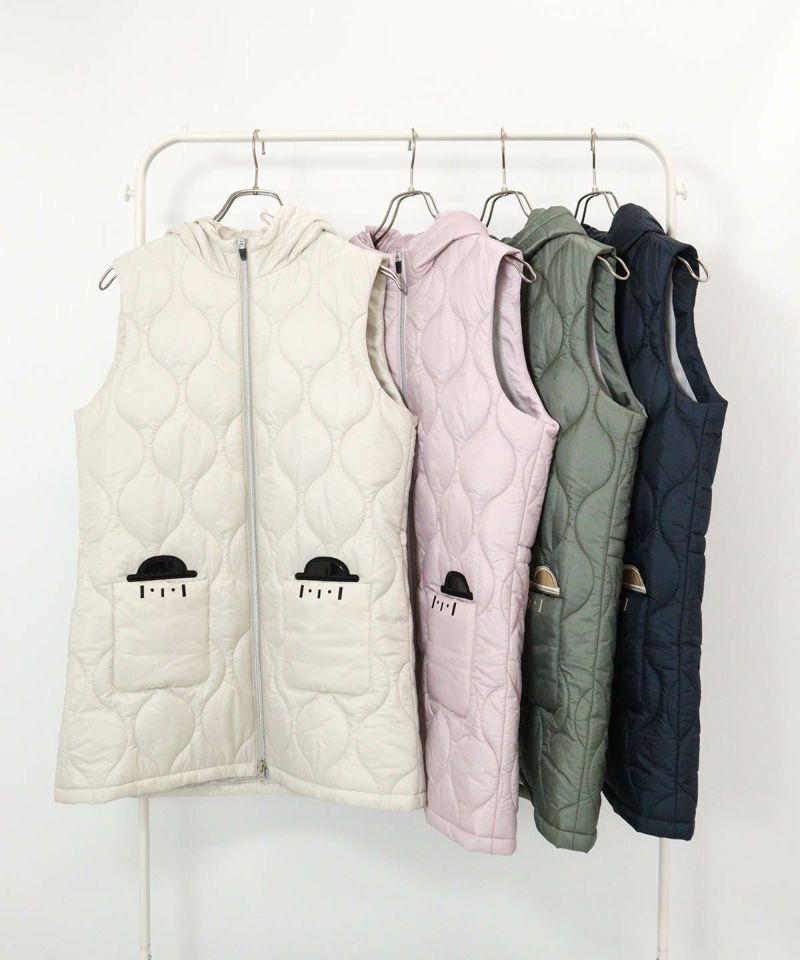 防風保温キルティング中綿ベスト|ピッコーネクラブ - ゴルフウェアや