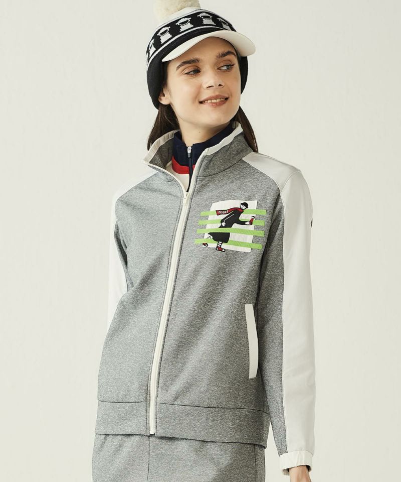 ジップアップスウェット切替ブルゾン|ピッコーネクラブ - ゴルフウェア