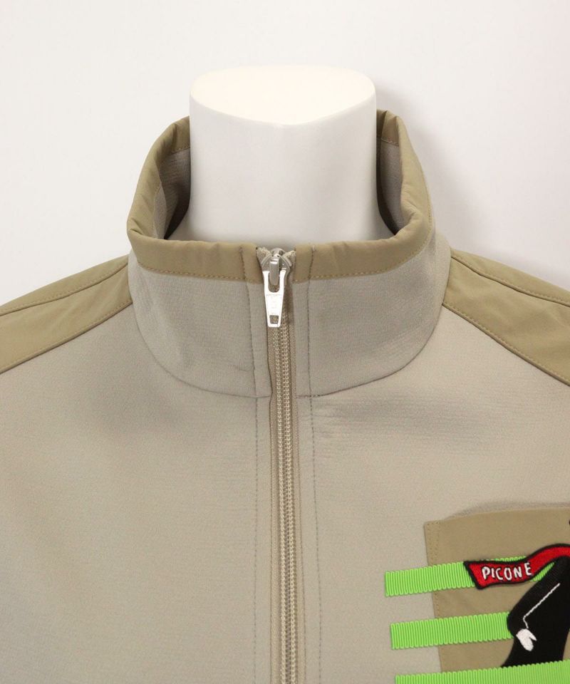 ジップアップスウェット切替ブルゾン|ピッコーネクラブ - ゴルフウェア