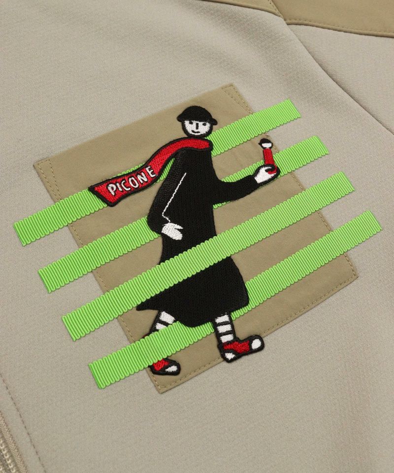 ジップアップスウェット切替ブルゾン|ピッコーネクラブ - ゴルフウェア