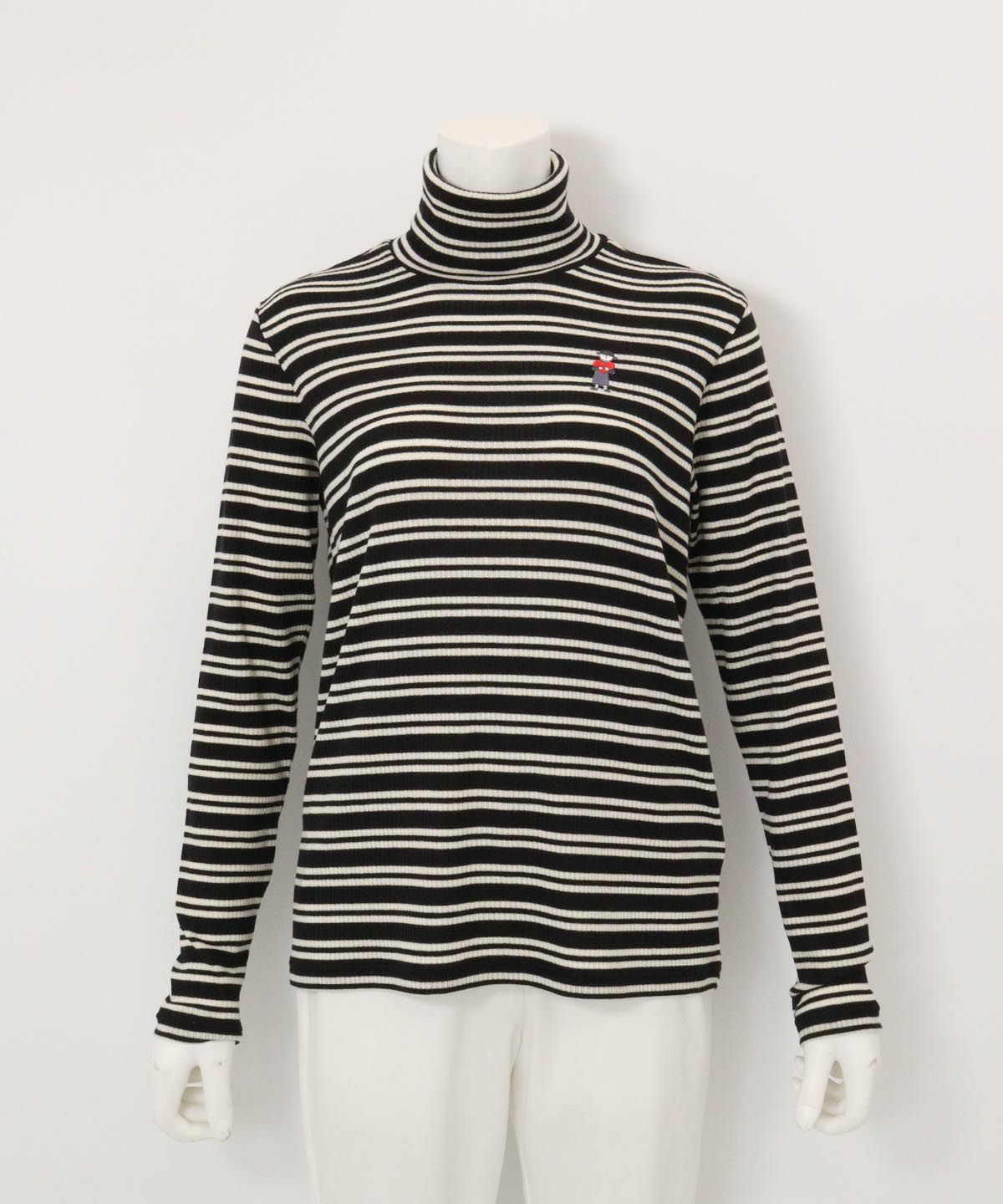 フライスボーダーハイネックプルオーバー（ブラック）