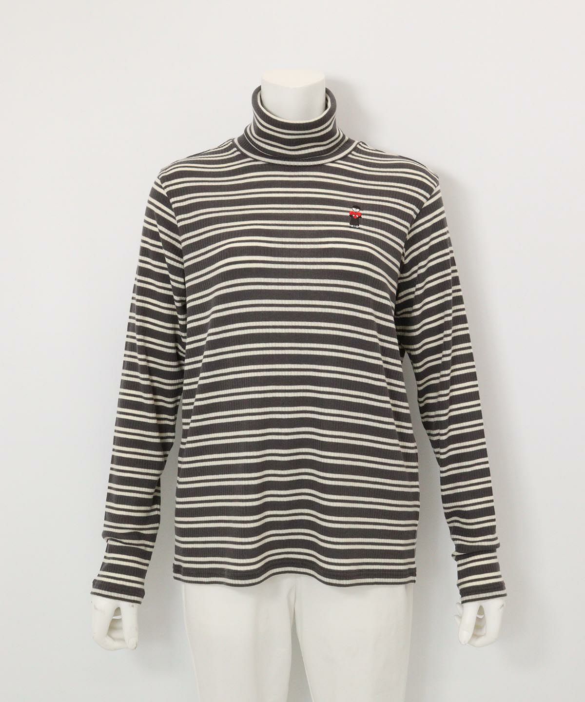 フライスボーダーハイネックプルオーバー（グレー）