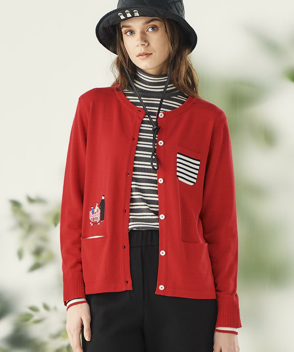 モデル着用画像（グレー）