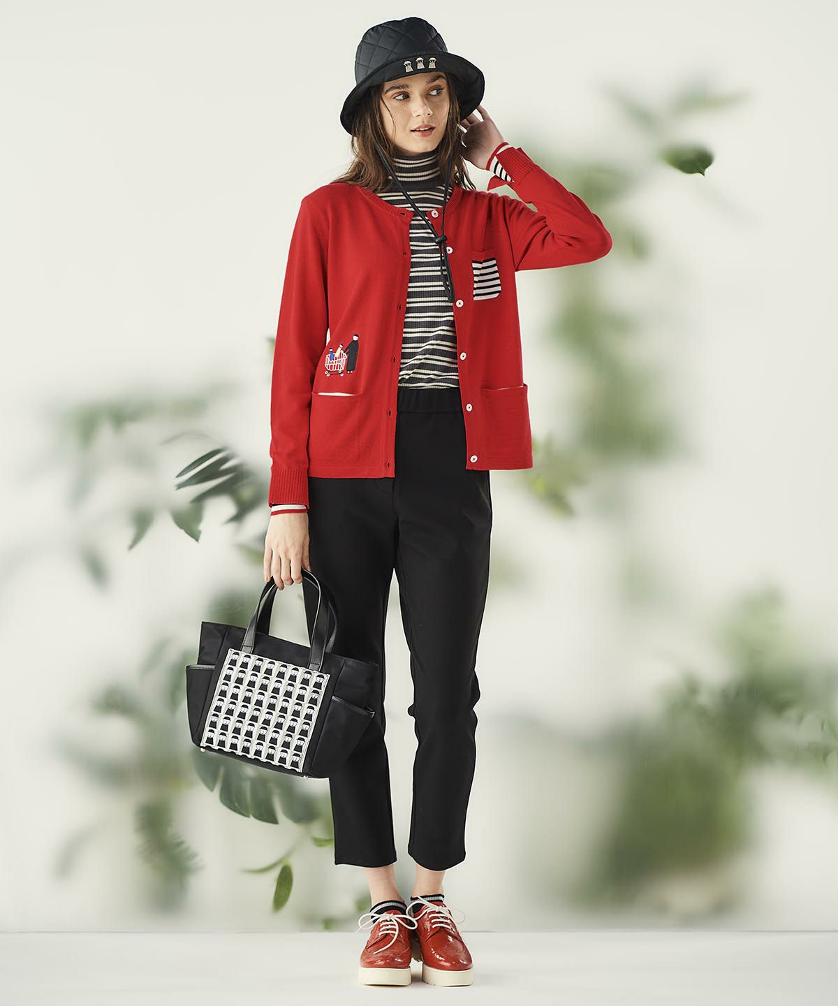 モデル着用画像（グレー）