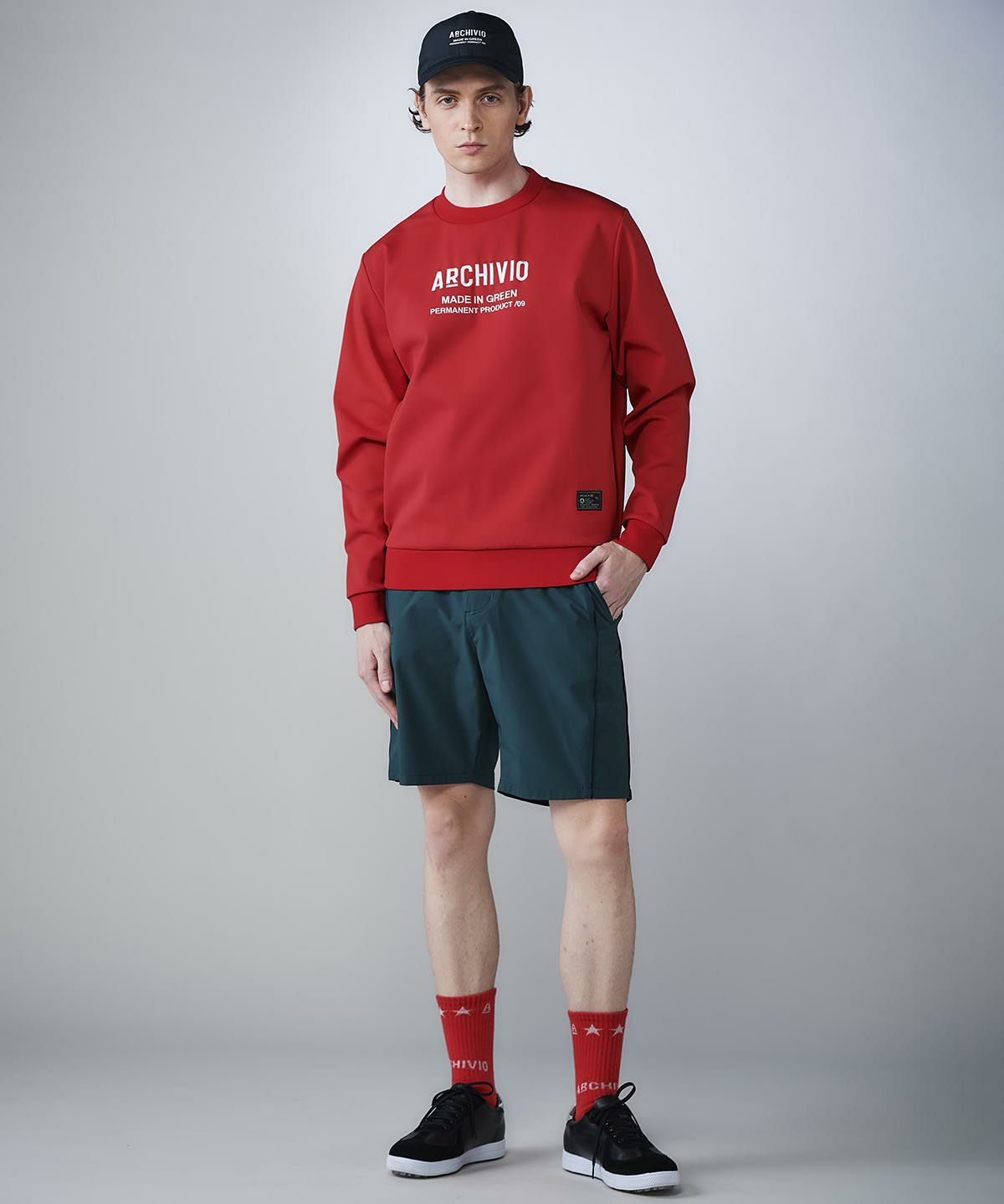 モデル着用画像（レッド）