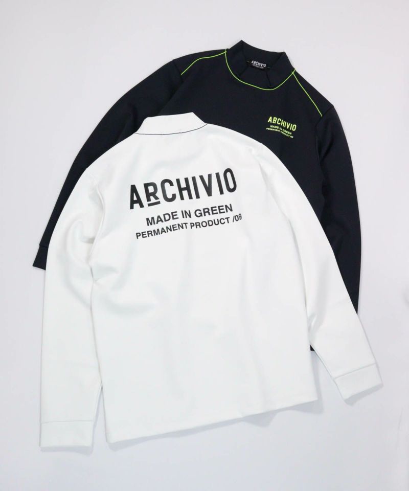 アルチビオ　a469403 UV速乾肩ラインプルオーバー ホワイト　50 archivio アルチビオ 春夏 ゴルフ UV速乾肩ラインプルオーバー