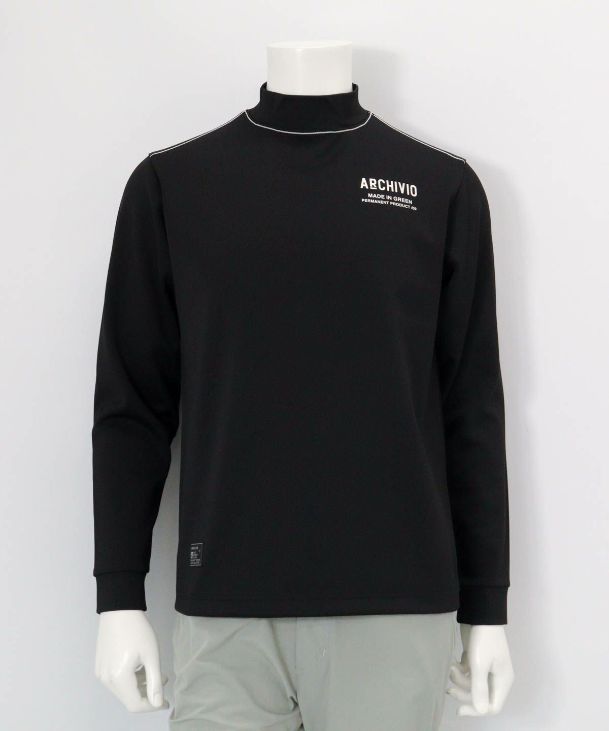 【メンズ】バックロゴUV速乾プルオーバー（ブラック）