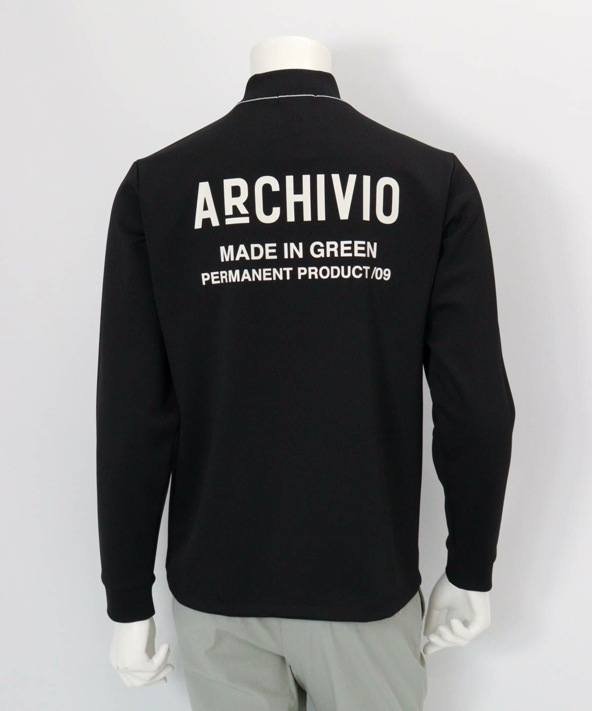 【メンズ】バックロゴUV速乾プルオーバー後（ブラック）