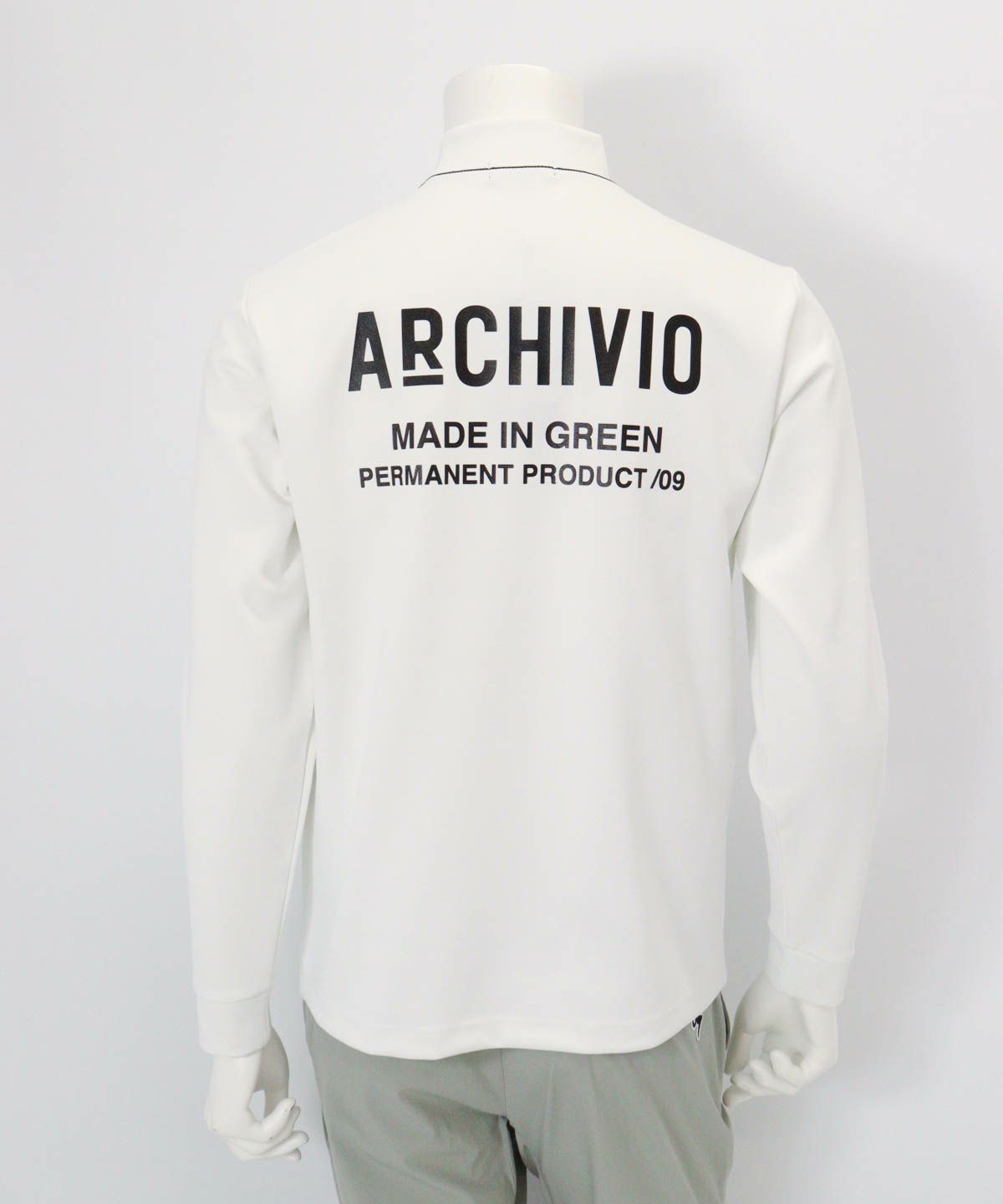 【メンズ】バックロゴUV速乾プルオーバー（ホワイト）