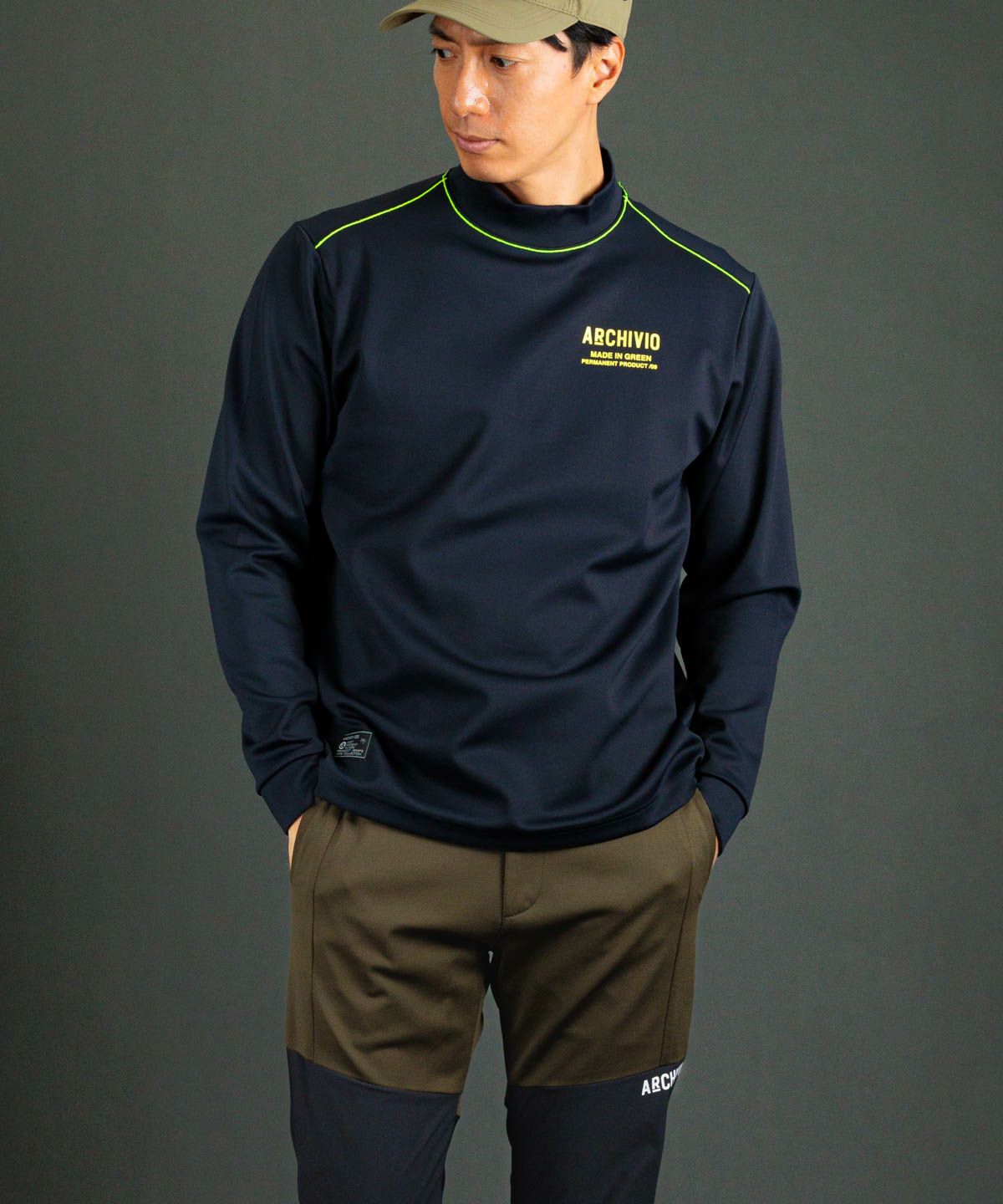 モデル着用画像(ネイビー)