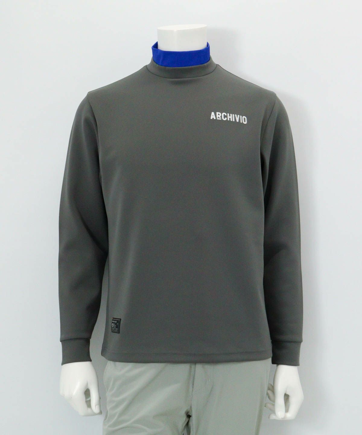 【メンズ】バックロゴ刺繍UV冷感プルオーバー（グレー）