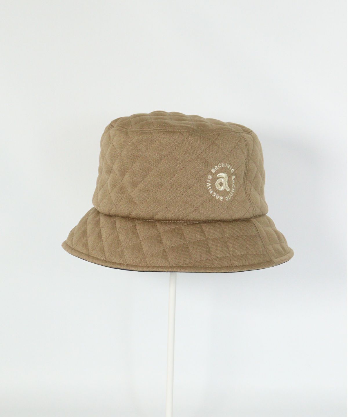 リバーシブルキルトハット（ベージュ）