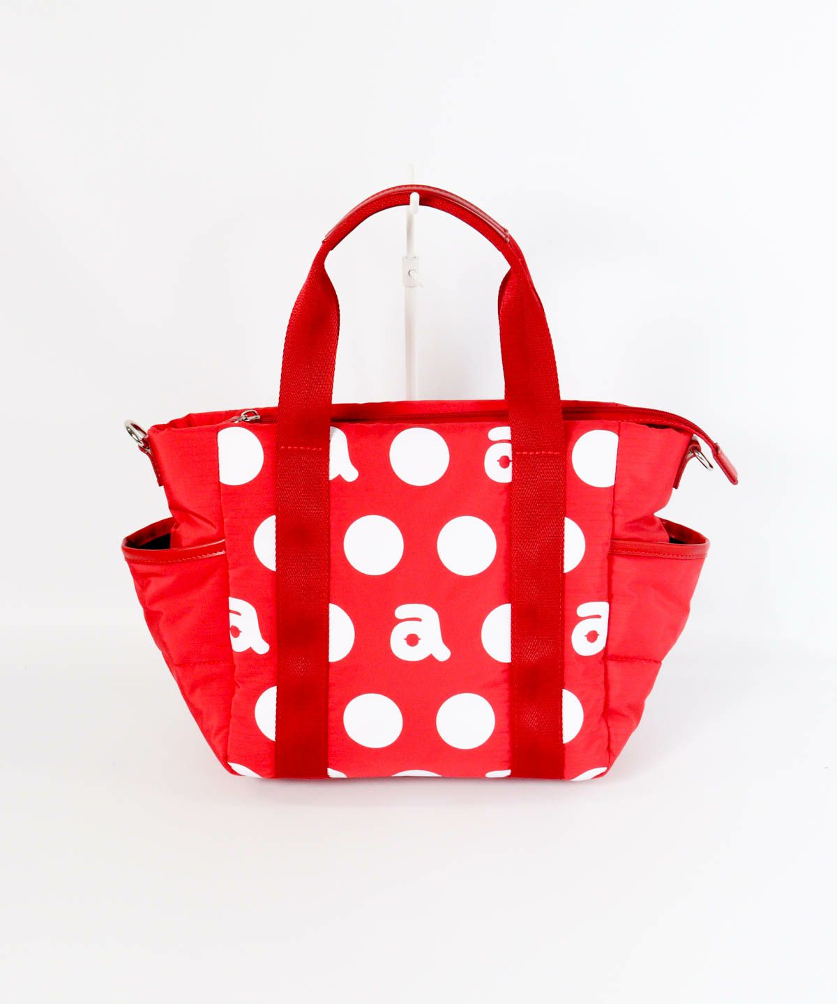 aドット柄カートバッグ（レッド）