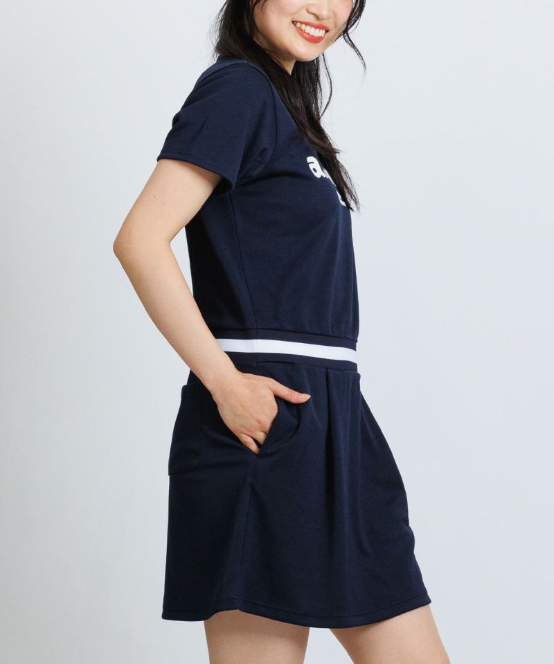 リブ切替UVスムースワンピース|アルチビオ - ゴルフウェアや婦人服通販