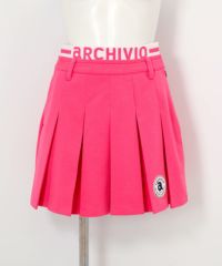 UV速乾ダブルウエストプリーツスカート（ピンク）
