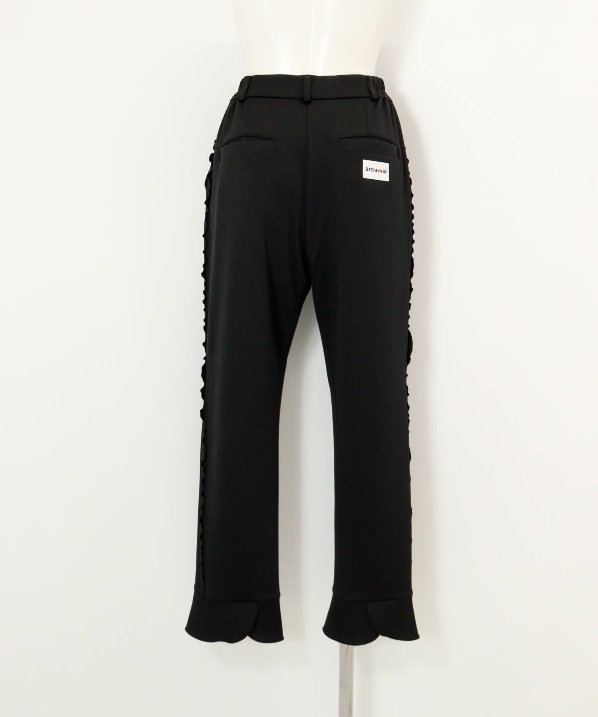 サイドフリル速乾パンツ後（ブラック）