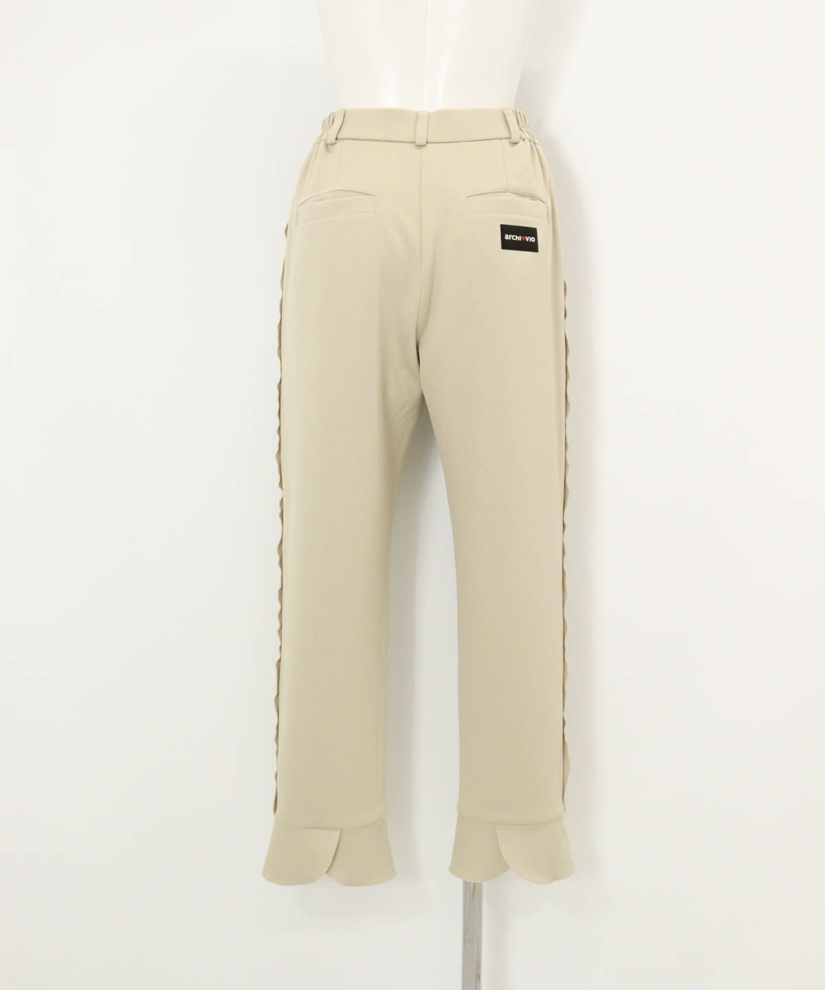 サイドフリル速乾パンツ後（ベージュ）