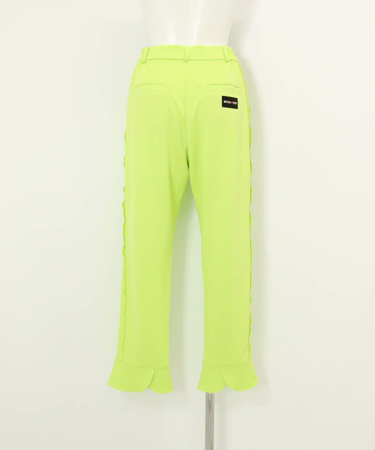 サイドフリル速乾パンツ後（ライトグリーン）