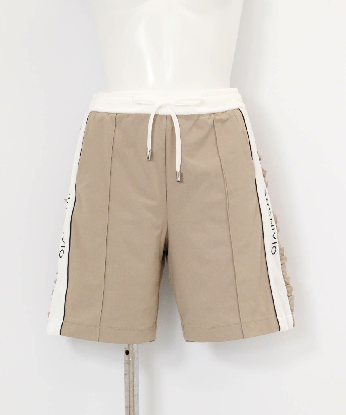 綿ベロアラインUVハーフパンツ（ベージュ）