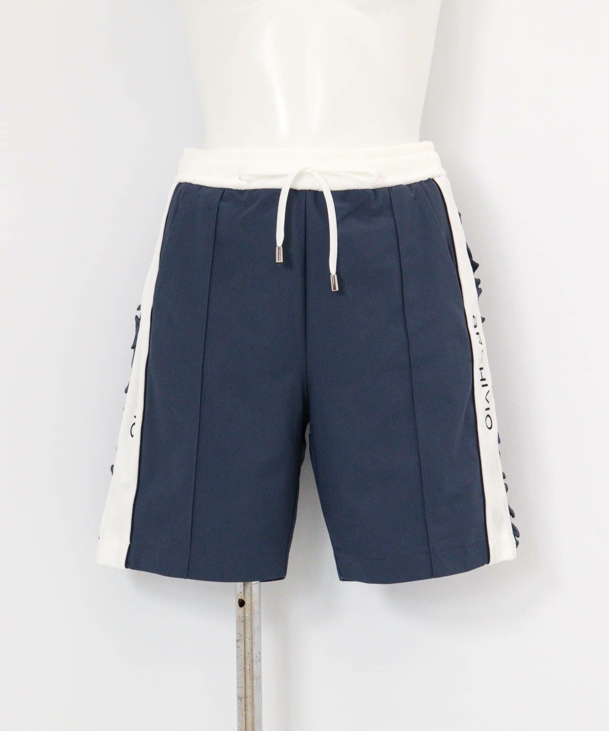 綿ベロアラインUVハーフパンツ（グレー）