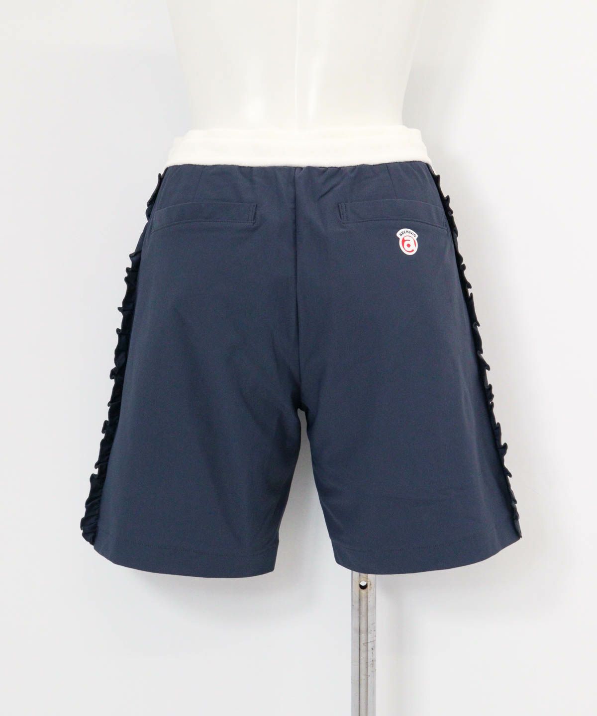 綿ベロアラインUVハーフパンツ後（グレー）