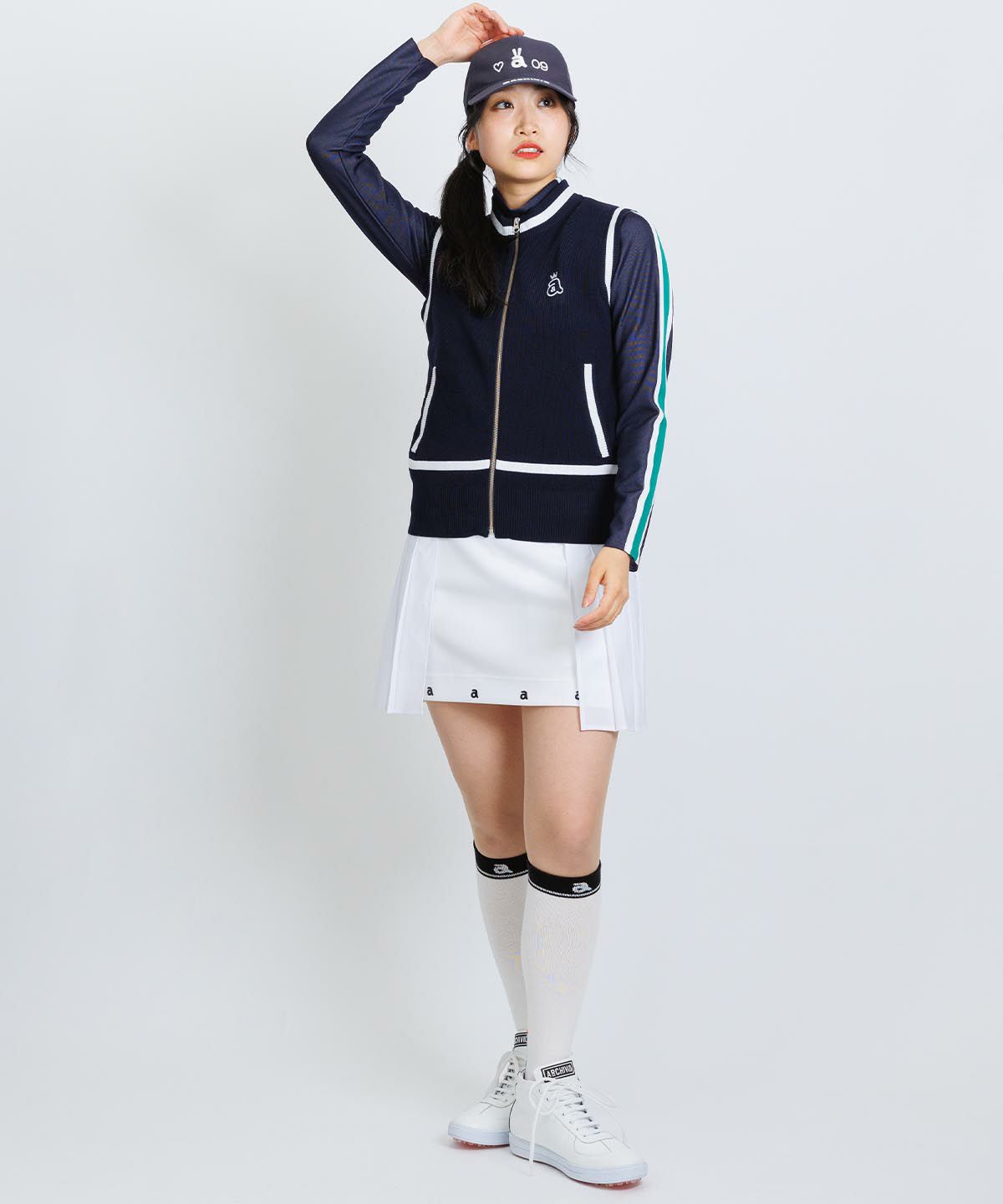 モデル着用画像(ネイビー)