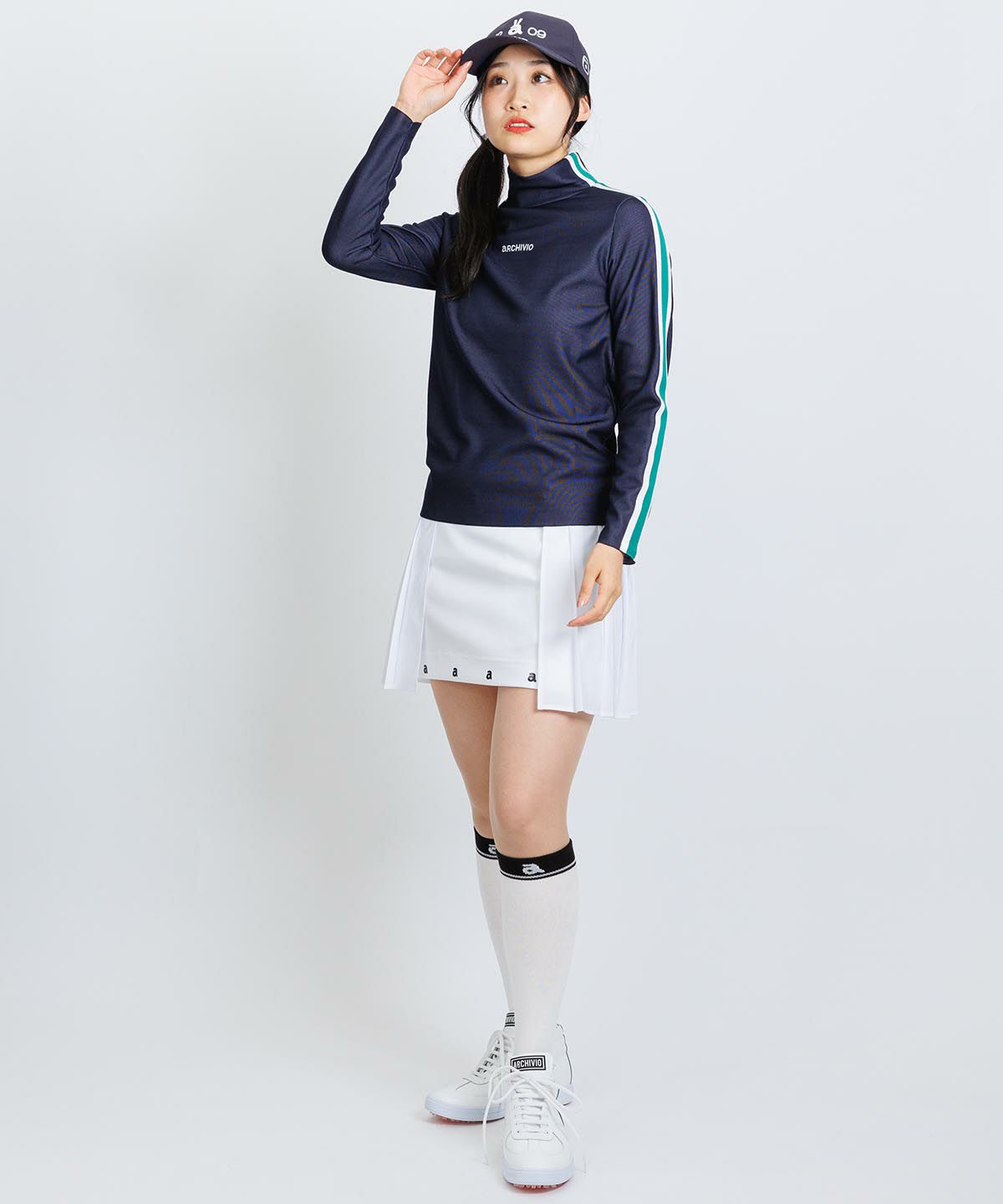 モデル着用画像(ネイビー)