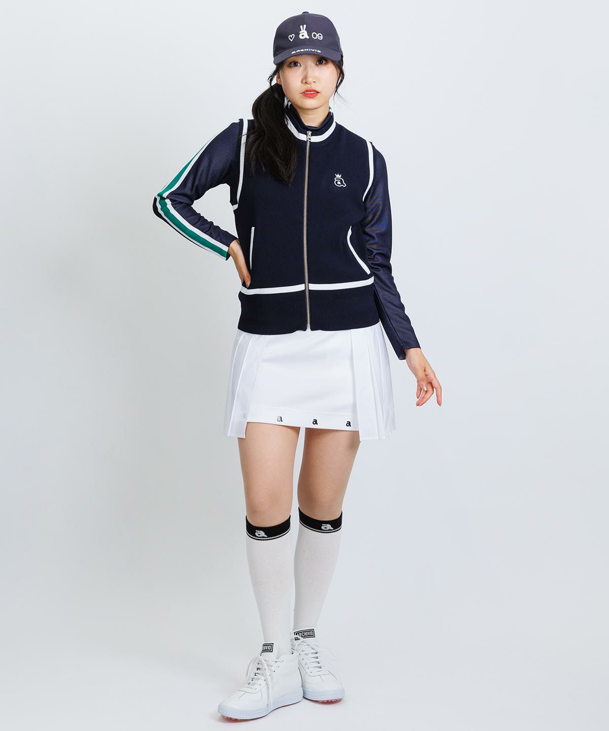 モデル着用画像(ネイビー)