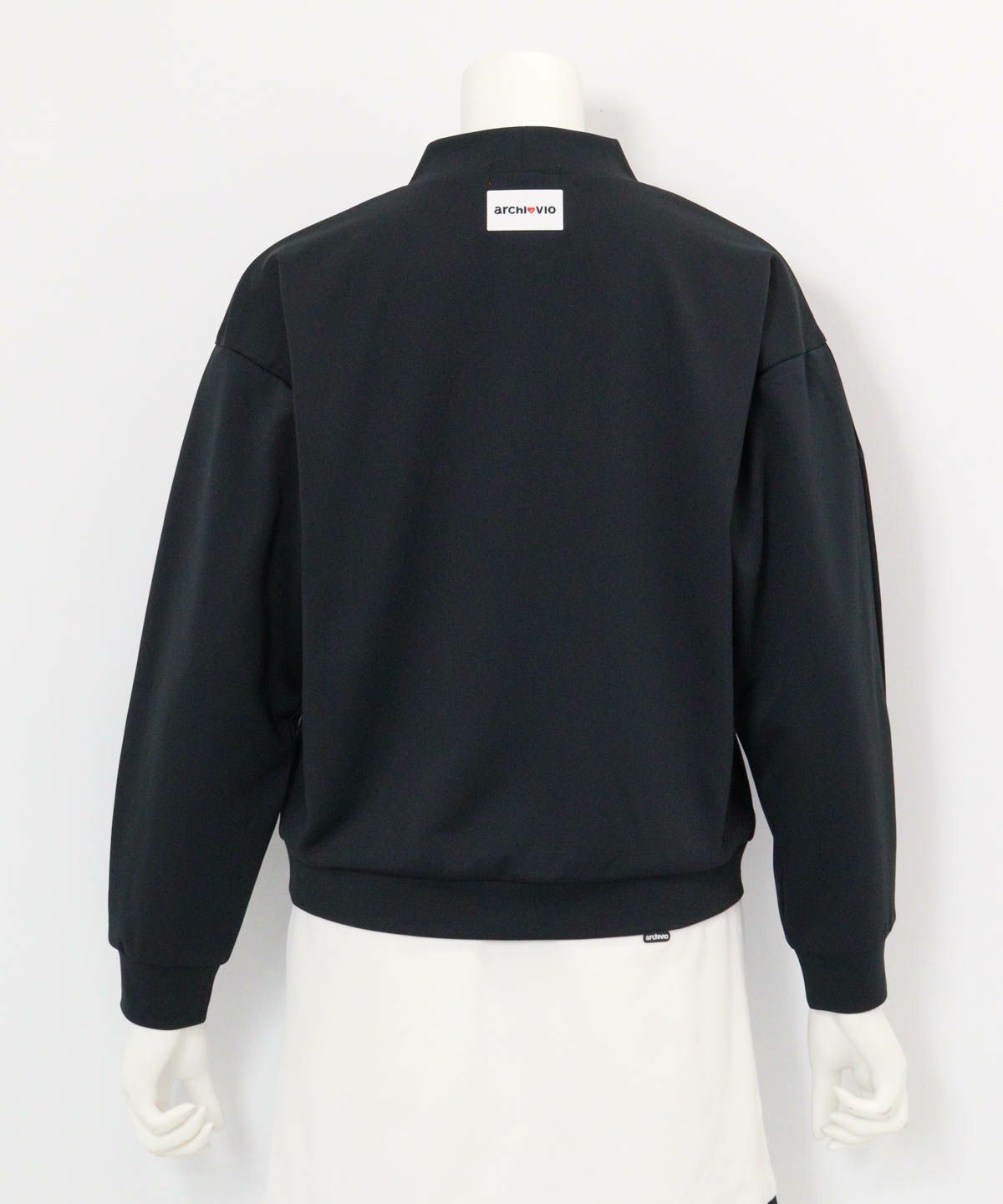 タック袖UV速乾プルオーバー後（ブラック）