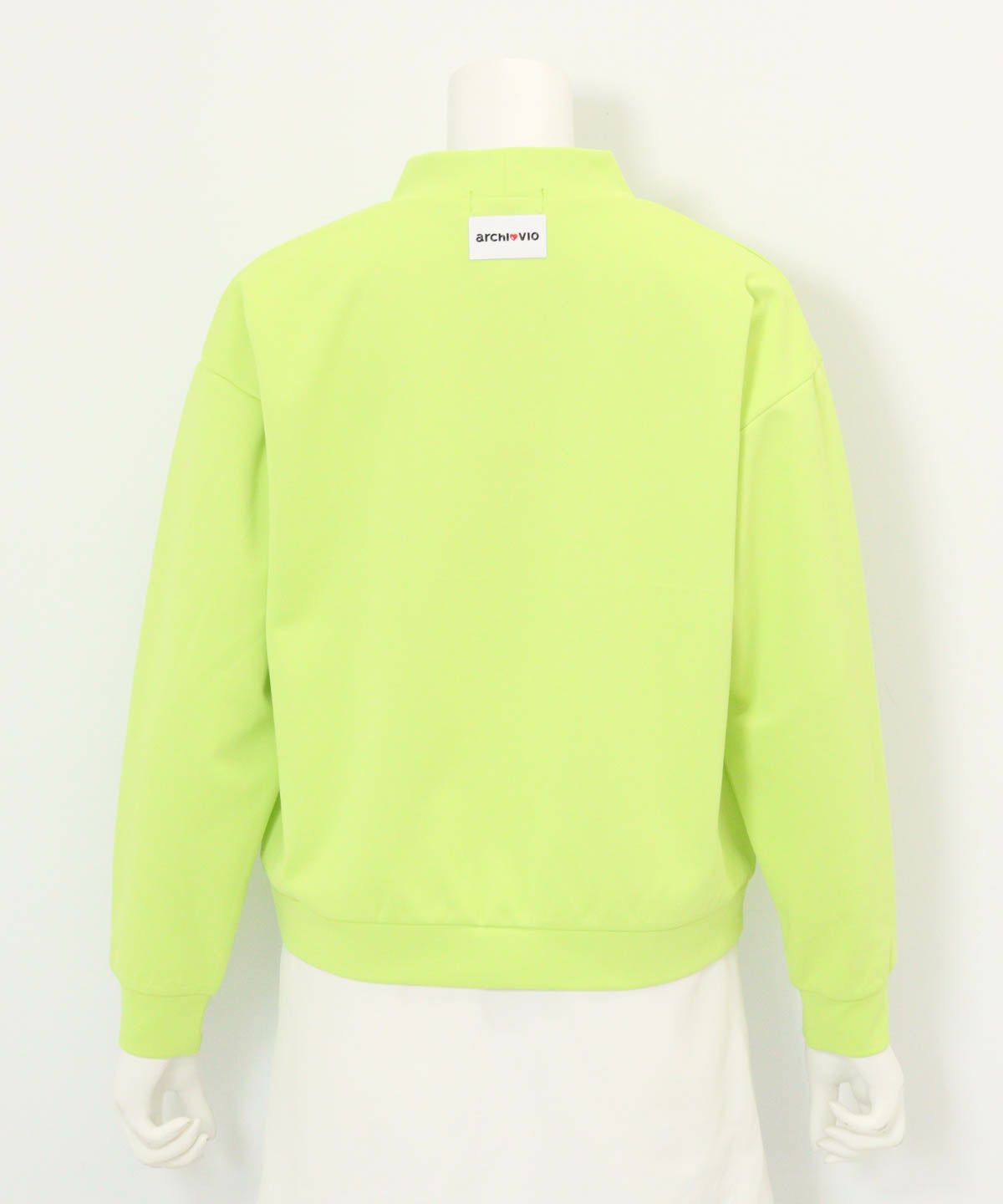 タック袖UV速乾プルオーバー後（ライトグリーン）