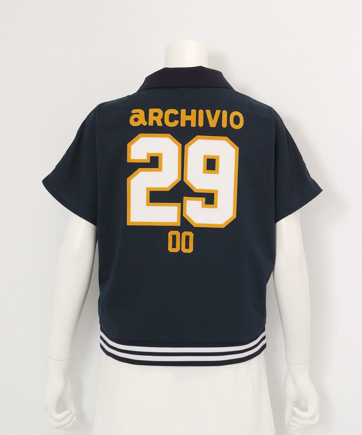 ナンバーロゴプルオーバー(ネイビー)後ろ