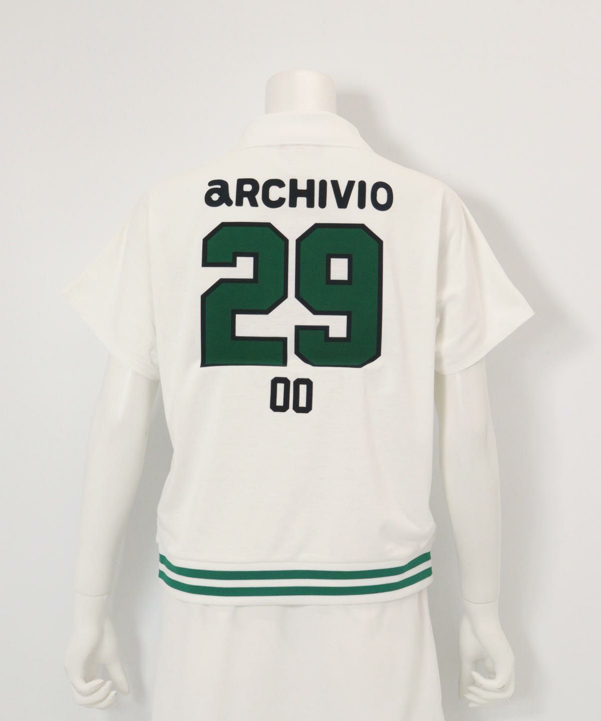 ナンバーロゴプルオーバー(ホワイト)後ろ