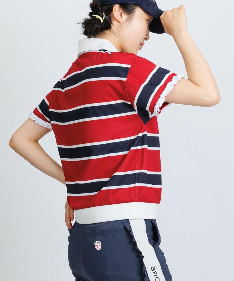 袖フリルマルチポロシャツ|アルチビオ - ゴルフウェアや婦人服通販