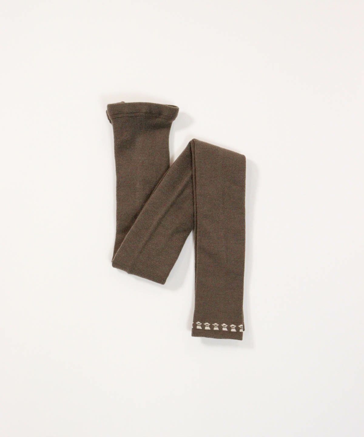 裾ピコレギンス（ブラウン）