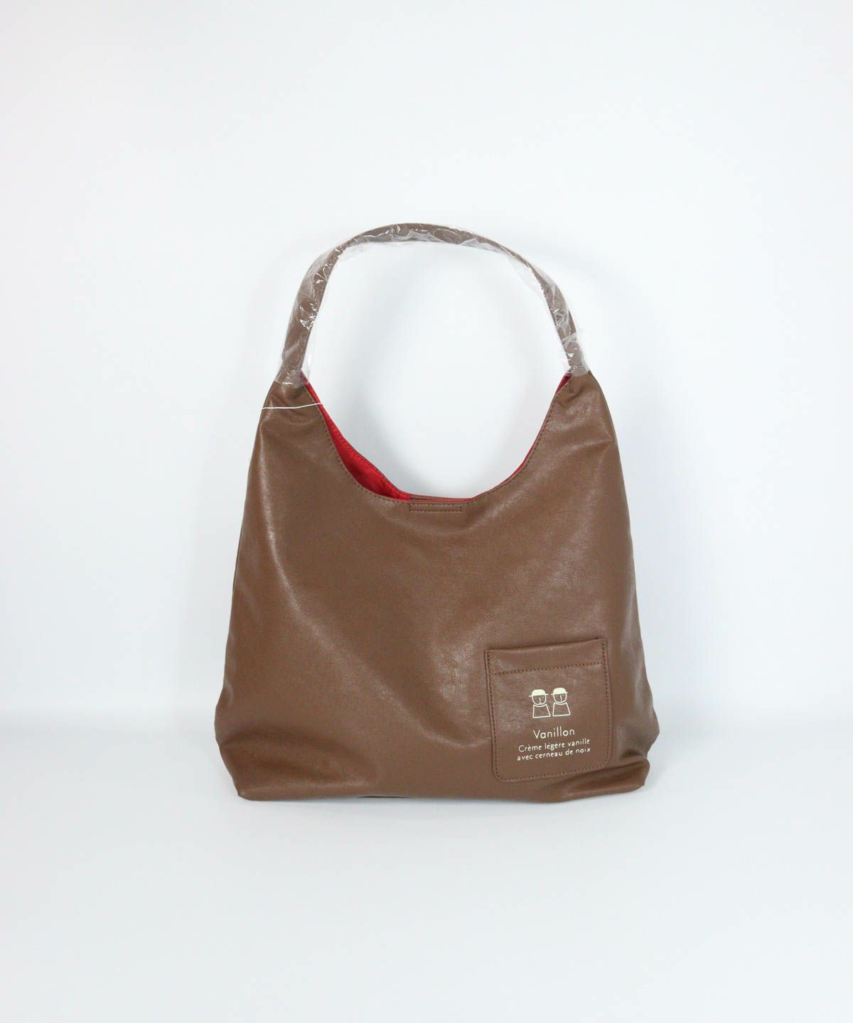 ワンハンドルミニポケットバッグ（ブラウン）