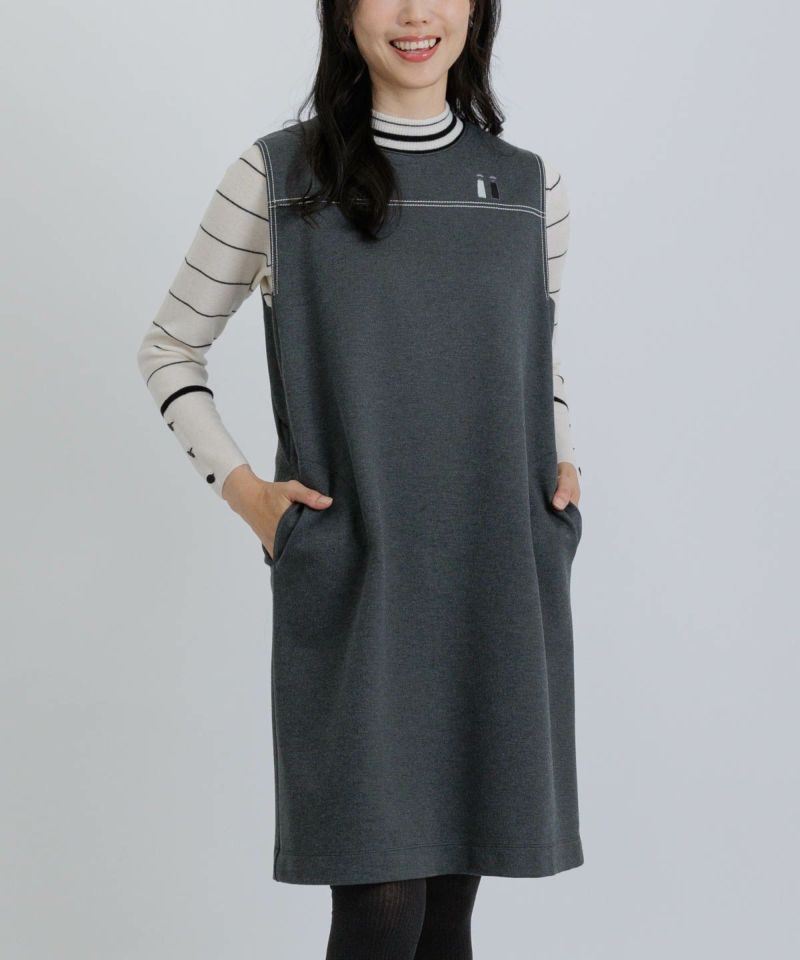 PICONE スタジオピコーネ 保温発熱ポンチワンピース　ブルー　40 PICONE スタジオピコーネ 保温発熱ポンチワンピース ブルー 40 STUDIO