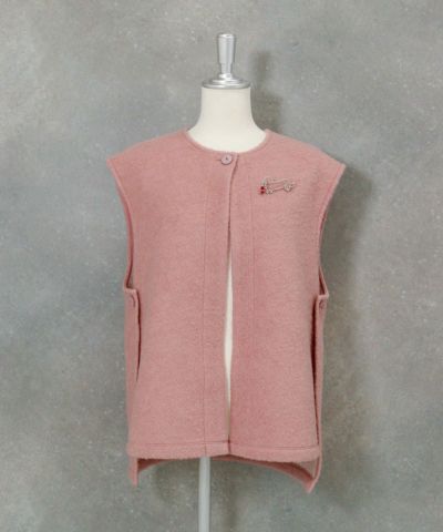 ウール混パイルベスト|スタジオピッコーネ - ゴルフウェアや婦人服通販