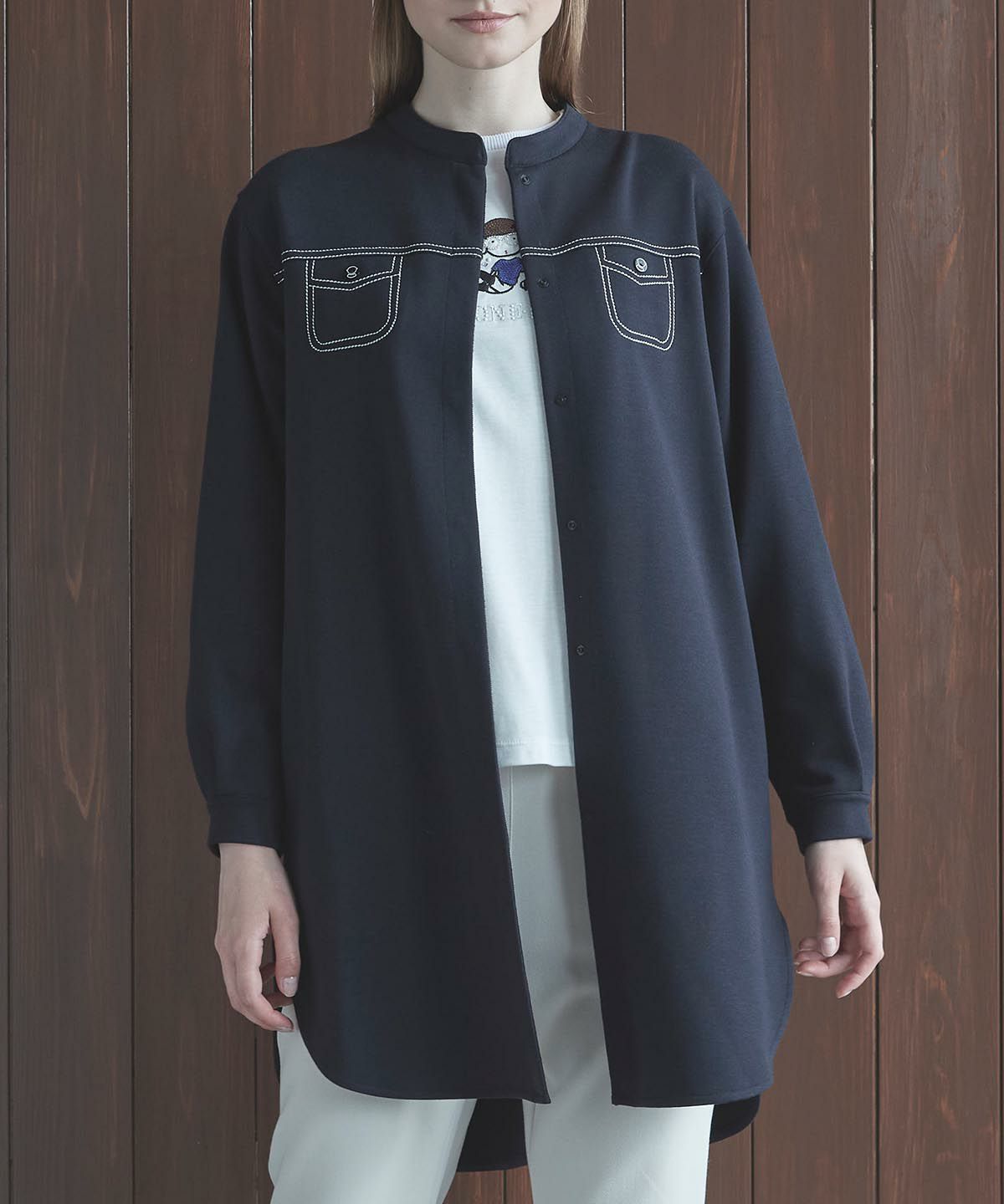 モデル着用画像(ネイビー)