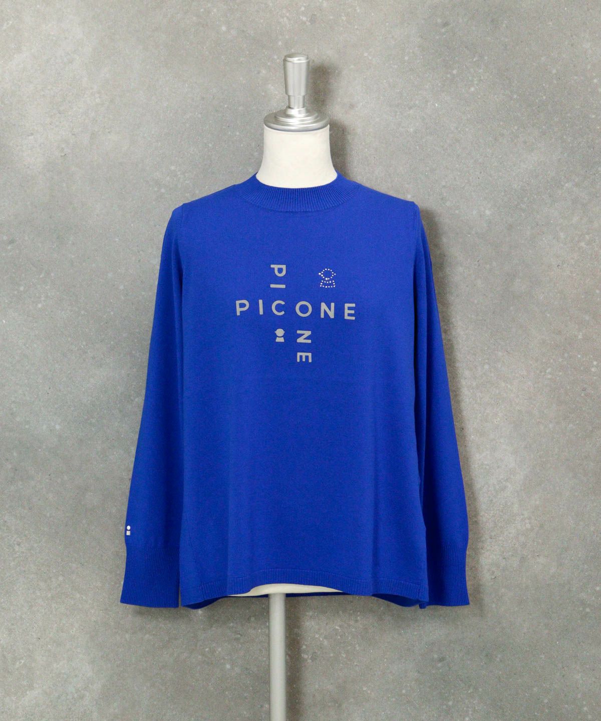 フロッキーロゴニット（ブルー）