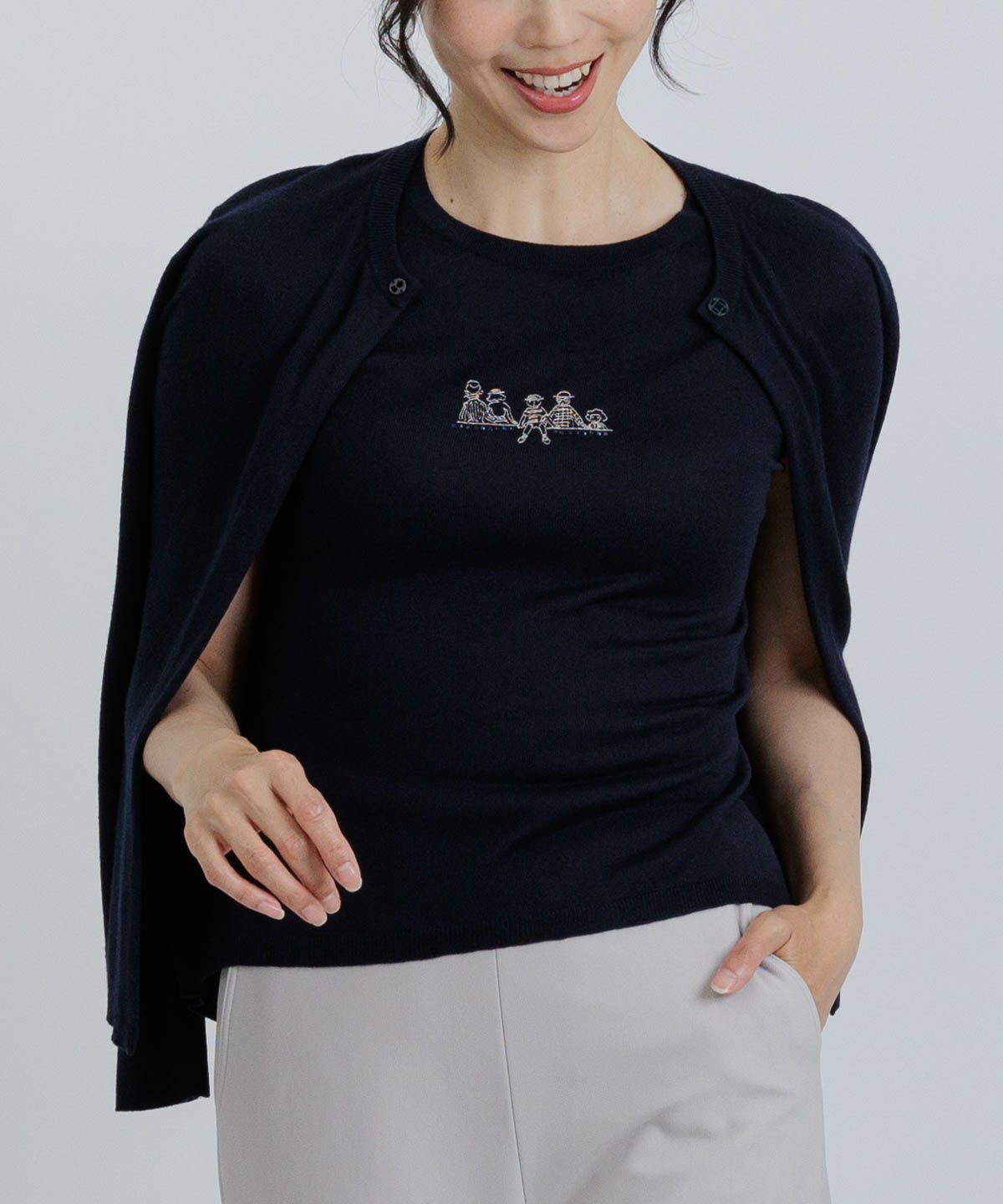 モデル着用例（肩掛け風）