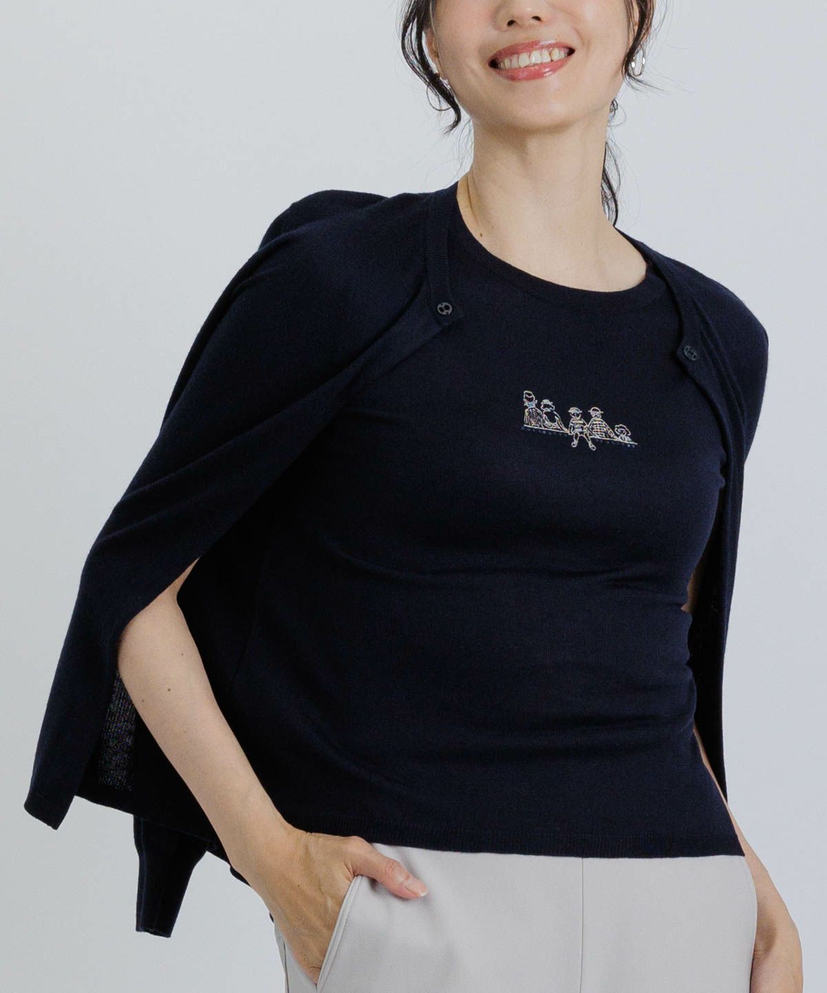 モデル着用例（肩掛け風）