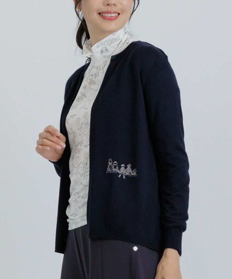 スタジオピッコーネ ビーズ刺繍アンサンブル ブラウン サイズ38*CD1272 スタジオピッコーネ ビーズ刺繍アンサンブル ブラウン サイズ38