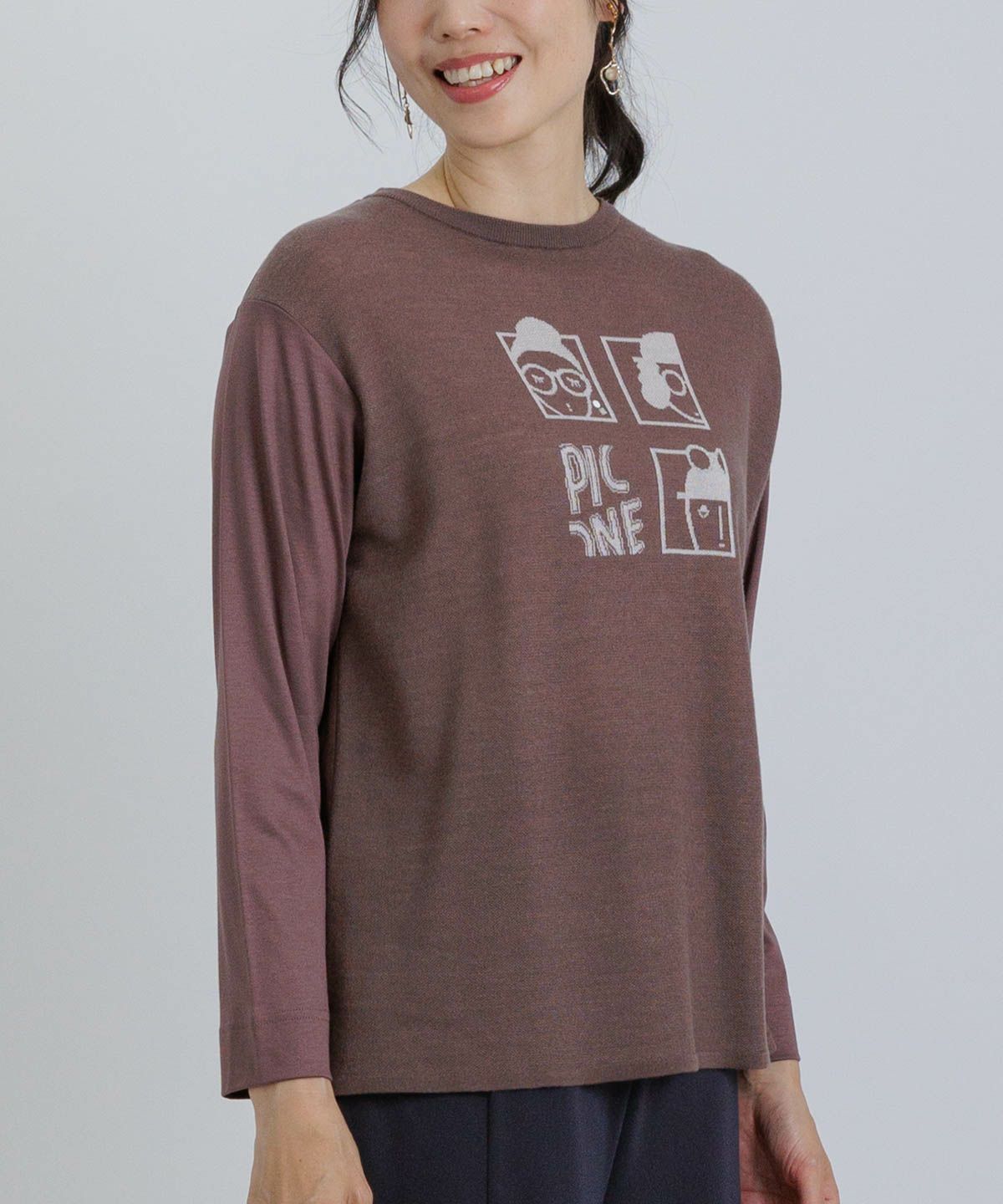 モデル着用画像（ブラウン）